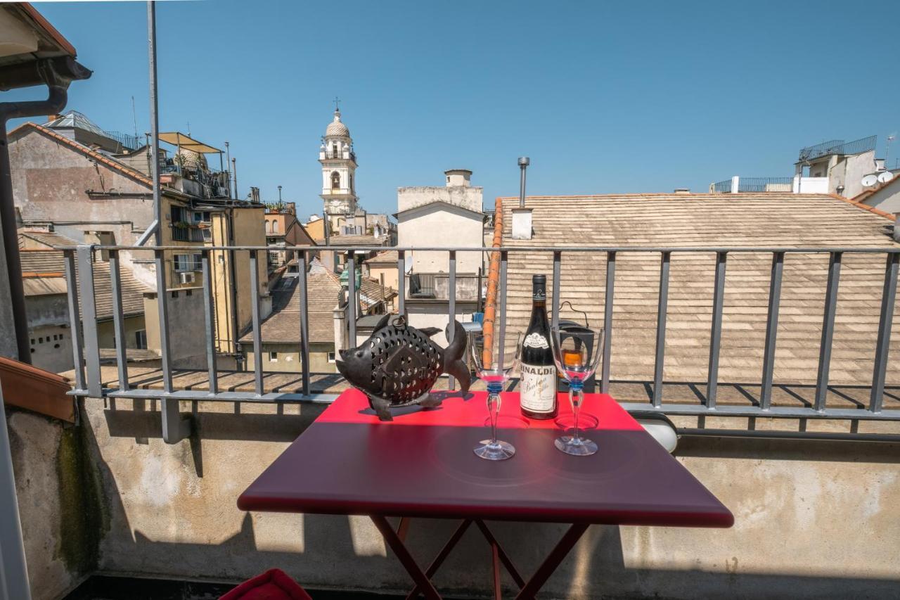 לינה וארוחת בוקר ג'נובה Attico Palazzo Giustiniani מראה חיצוני תמונה
